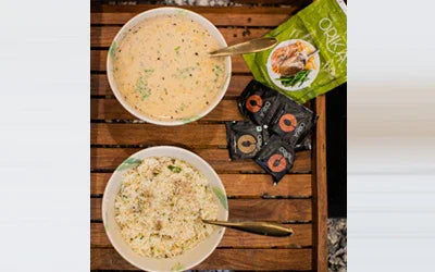 Coconut Milk Based Mushroom With Herb Rice - Orika Spices India