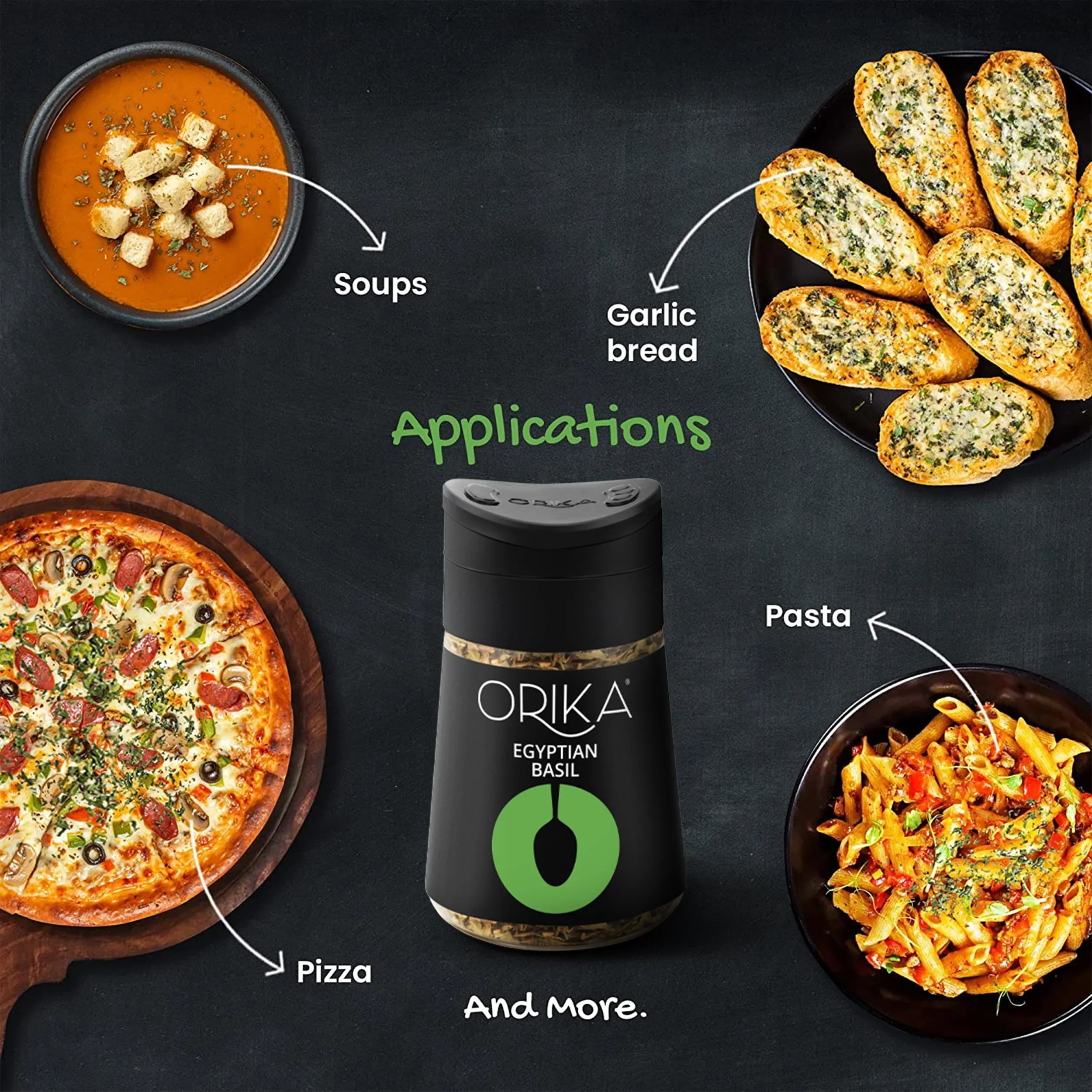 Orika Gourmet Cooking Combo of  Egyptian Basil and Himalayan Parsley