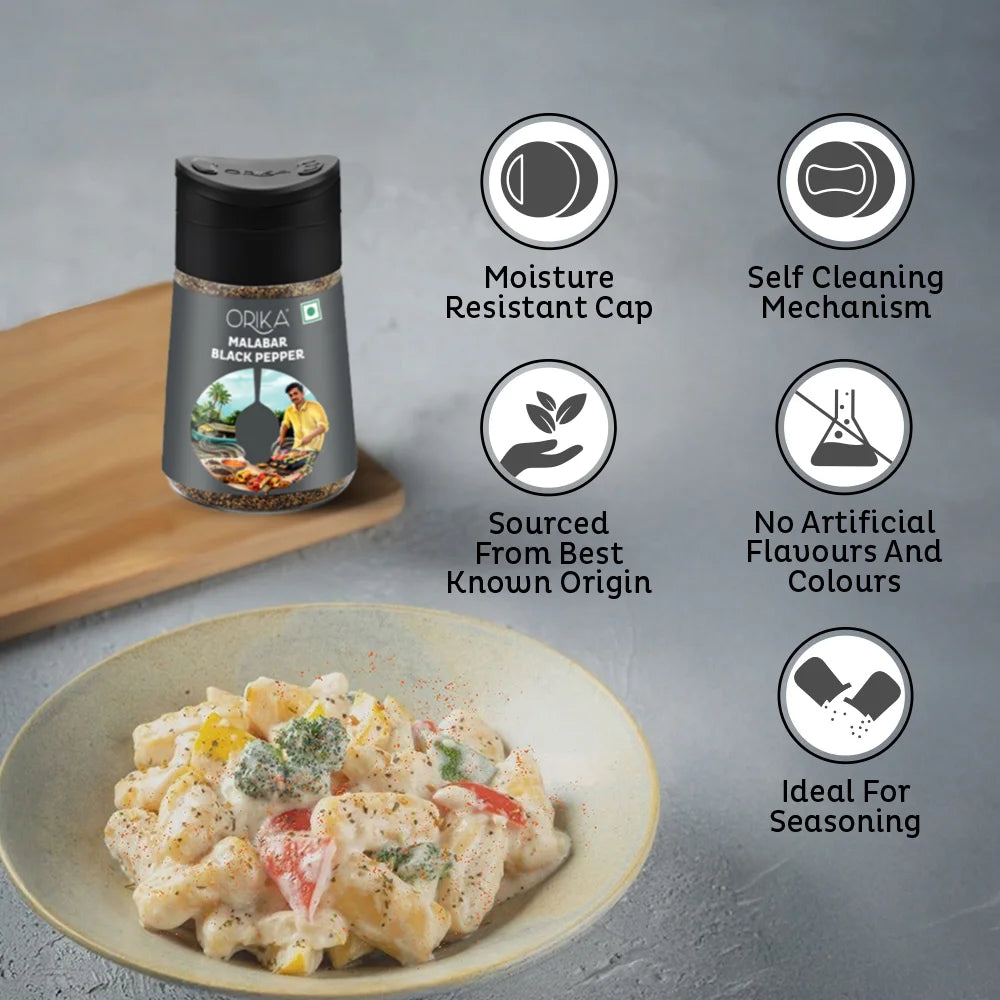 Orika Malabar Black Pepper, 80gm