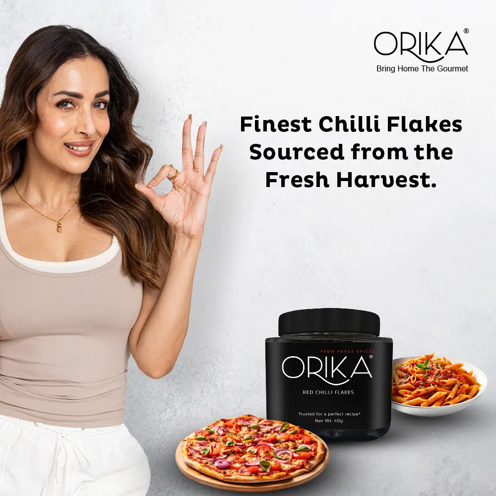 Orika Red Chilli Flakes Jar | 40g (50 Sachets)
