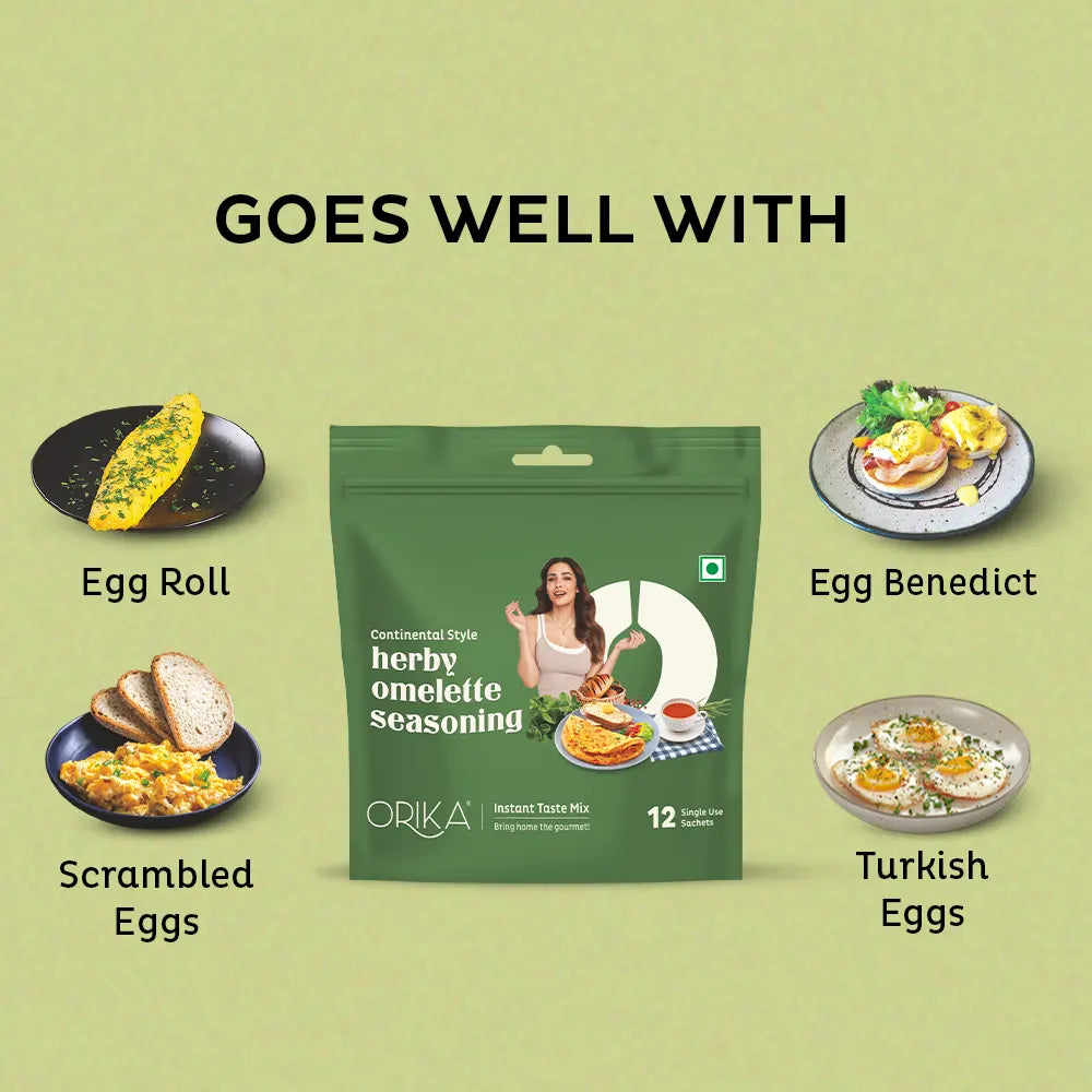 Continental Style Herby Omelette Seasoning | 12 Sachets