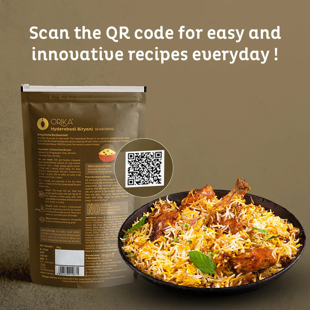 Orika Hyderabadi Biryani Seasoning, 85g