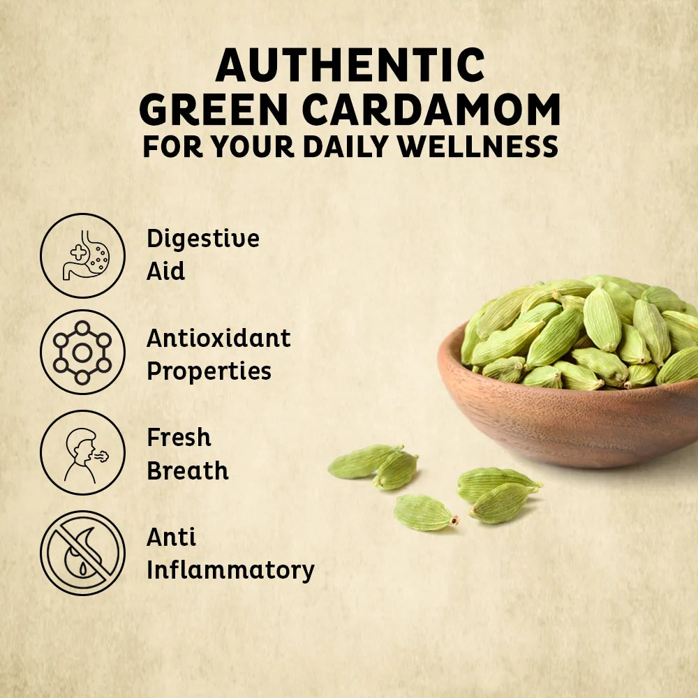 Orika's Idukki Bold Green Cardamom | 60g