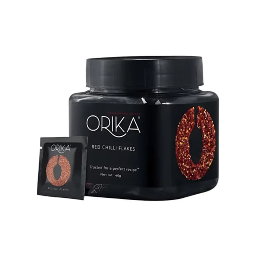 Orika Red Chilli Flakes Jar | 40g (50 Sachets)