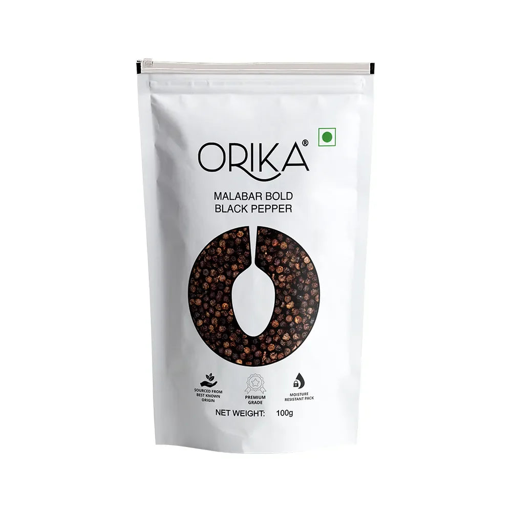 Orika's Malabar Bold Black Pepper | 100g