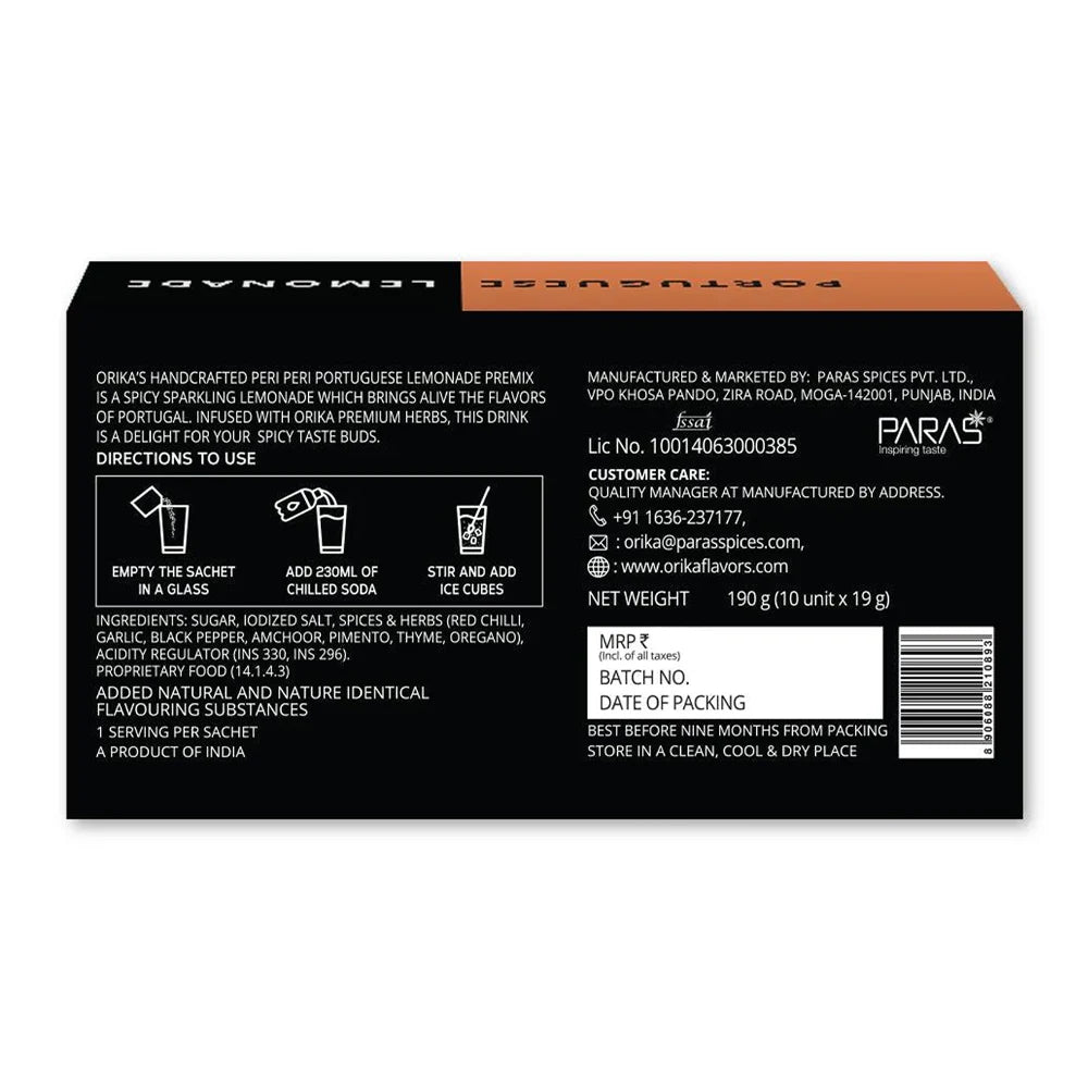 Orika Portuguese Herbilicious Lemonade | 19g/sachet