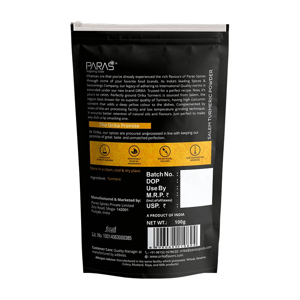 Salem Turmeric Powder (100g, 200g, 500gm)