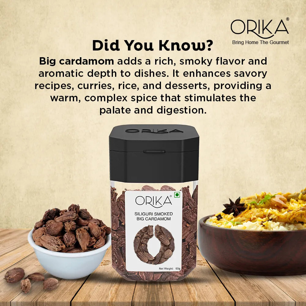 Orika's Siliguri Smoked Big Cardamom | 60g