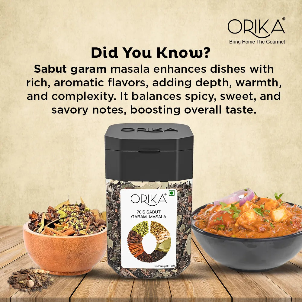 Orika's 70's Sabut Garam Masala, 70g
