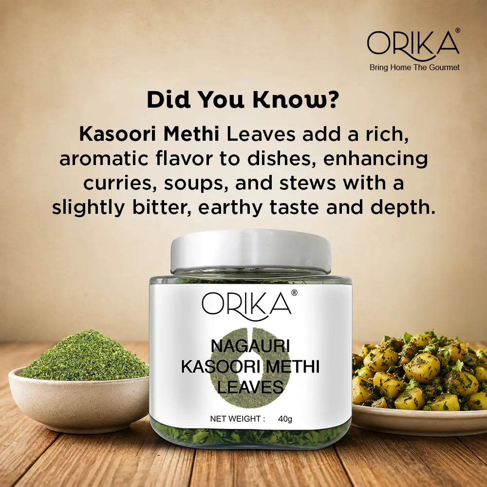 Orika Kasoori / Kasuri Methi Whole, Fenugreek Leaves | 40g