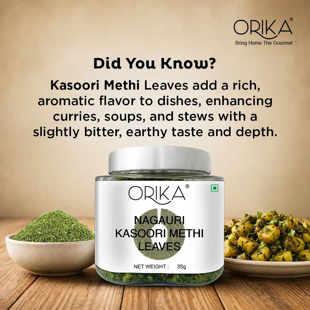 Orika Kasoori / Kasuri Methi Whole, Fenugreek Leaves | 35g