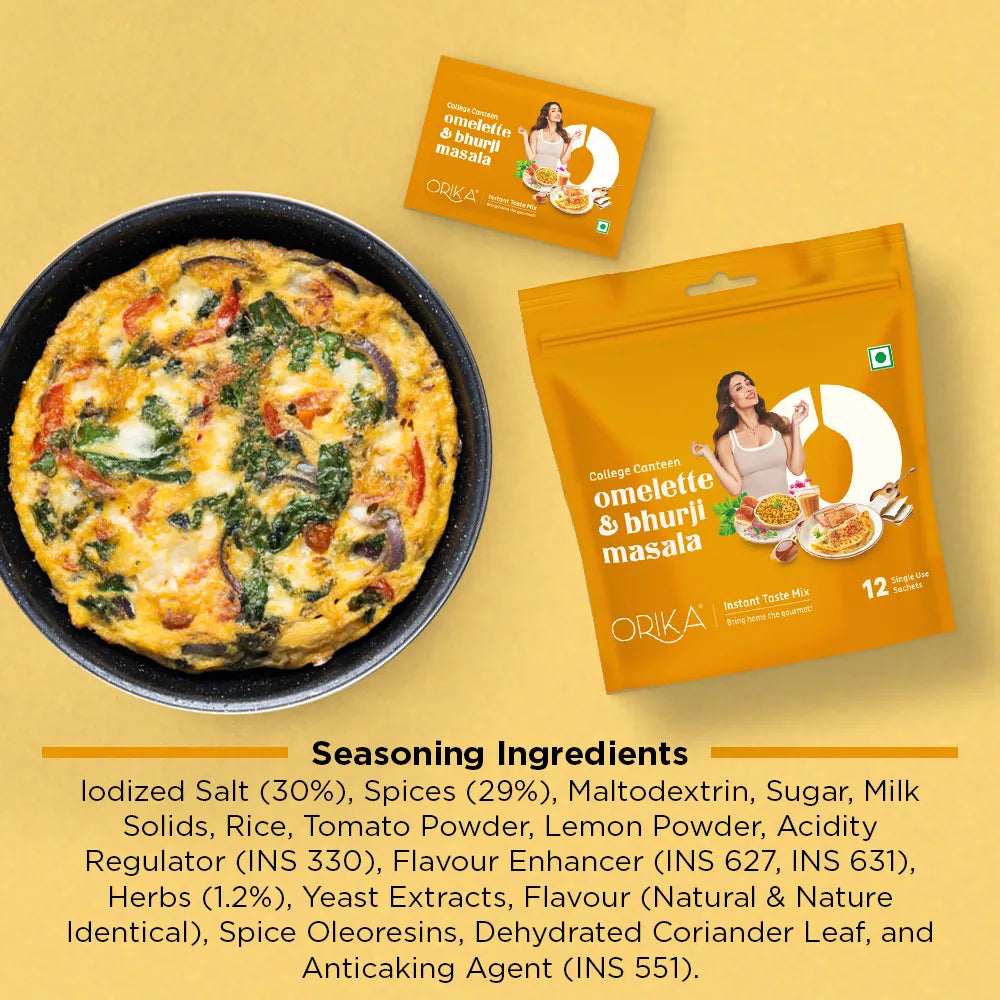 Orika College Canteen Omelette and Bhurji Masala | 12 Sachets