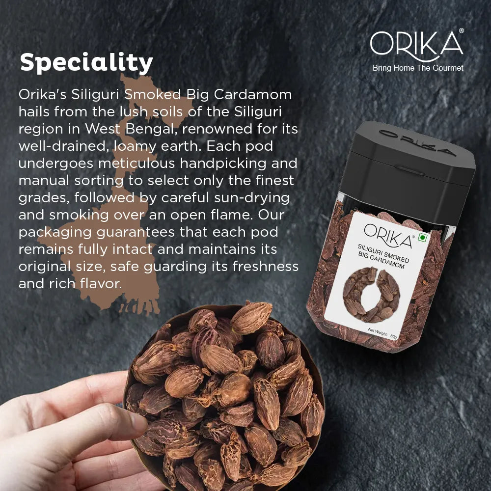 Orika's Siliguri Smoked Big Cardamom | 60g
