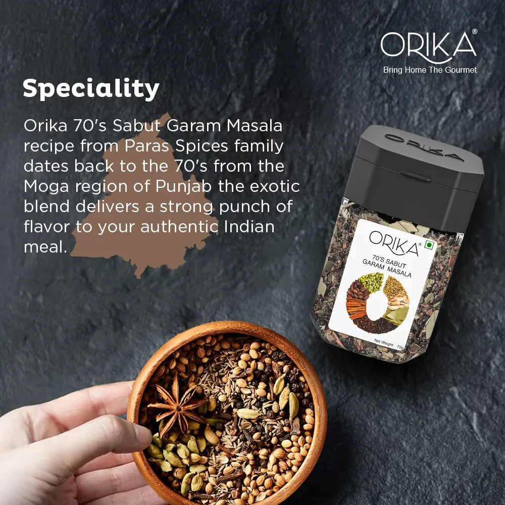 Orika's 70's Sabut Garam Masala, 70g