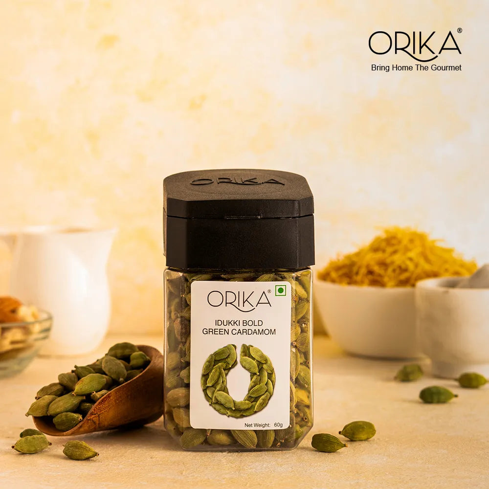 Orika's Idukki Bold Green Cardamom | 60g