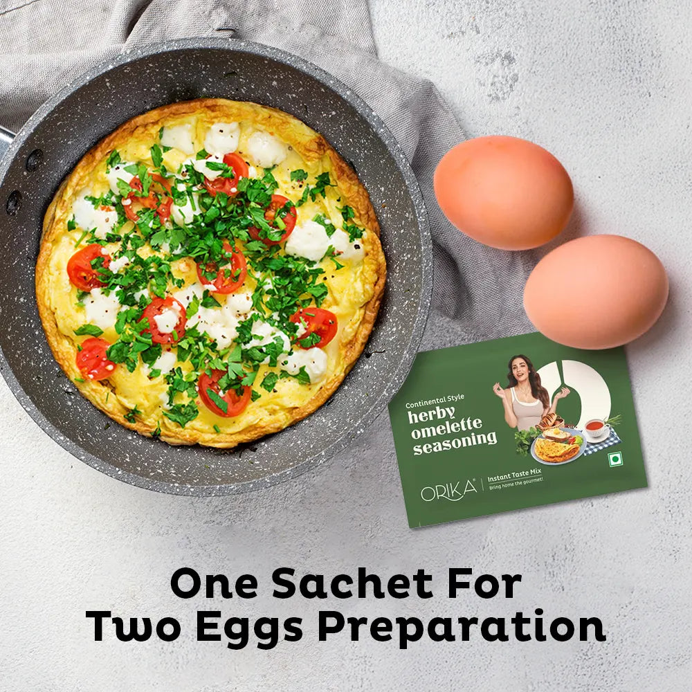 Continental Style Herby Omelette Seasoning | 12 Sachets