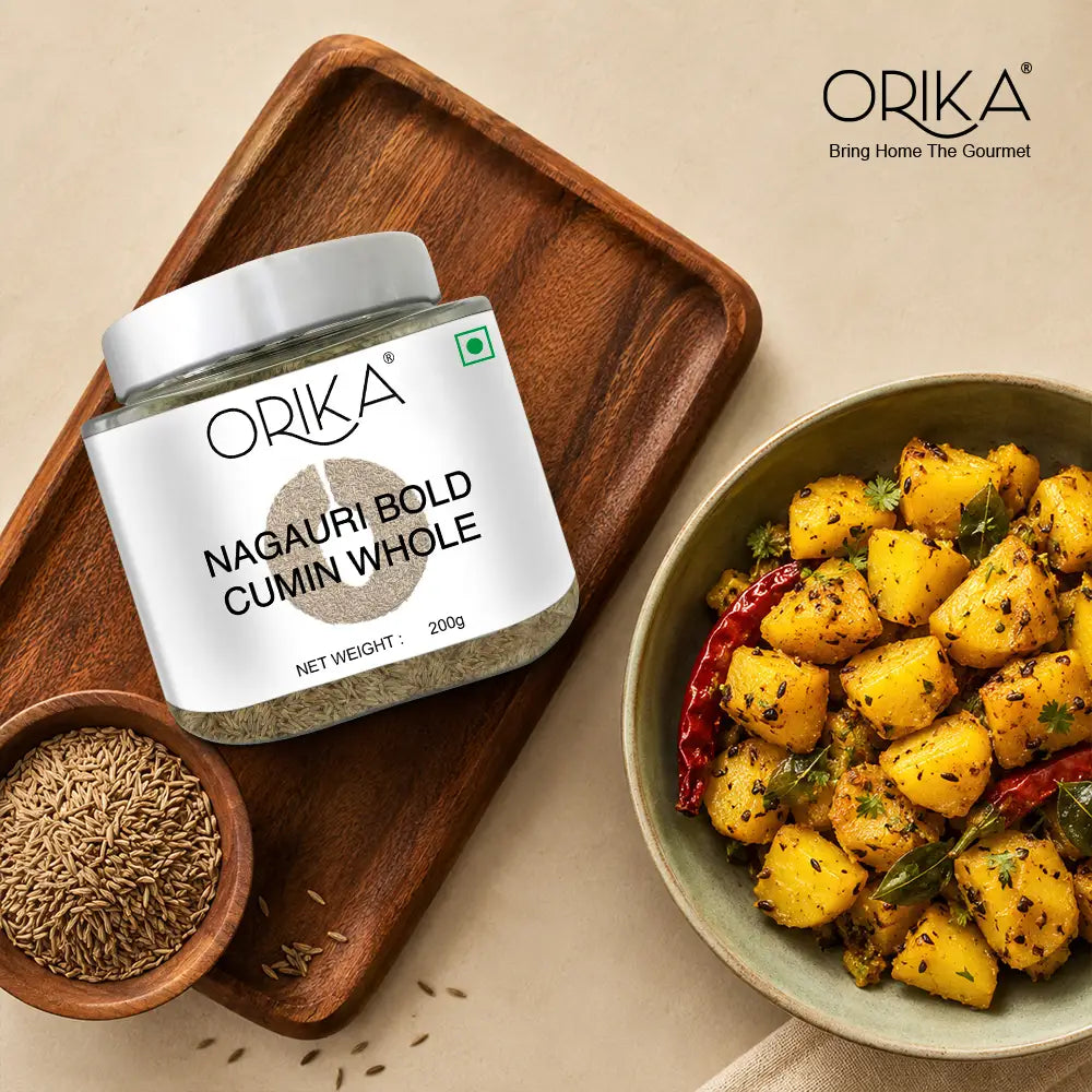 Orika Nagauri Bold Cumin (Jeera / Zeera) Whole Jar | 200g