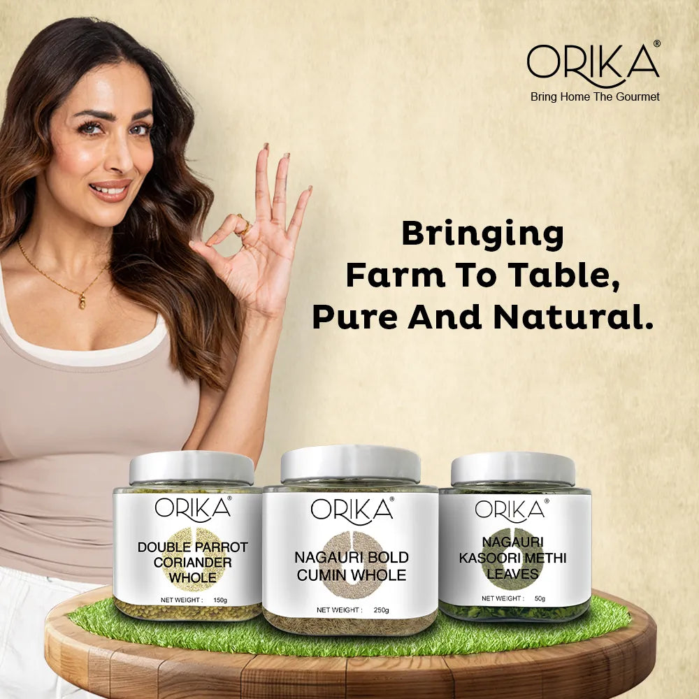 Orika Nagauri Bold Cumin (Jeera / Zeera) Whole Jar, 250gm