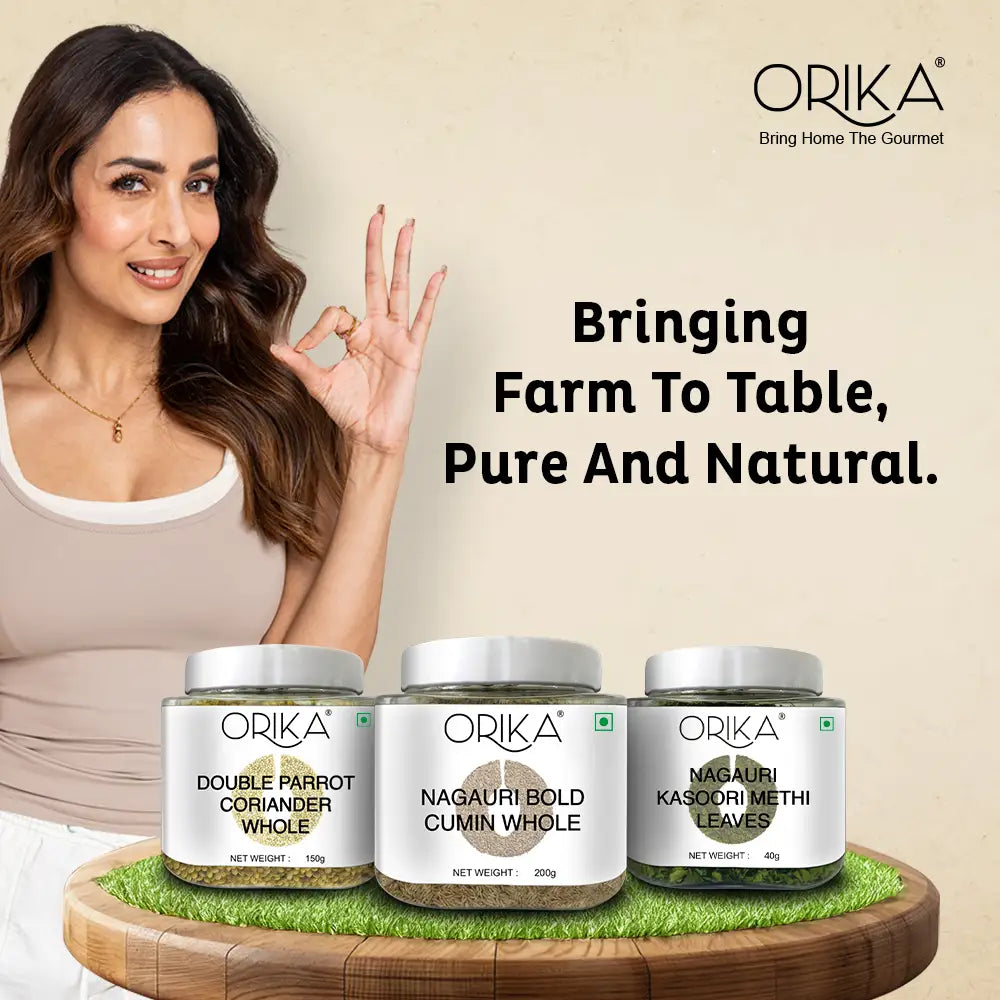 Orika Nagauri Bold Cumin (Jeera / Zeera) Whole Jar | 200g