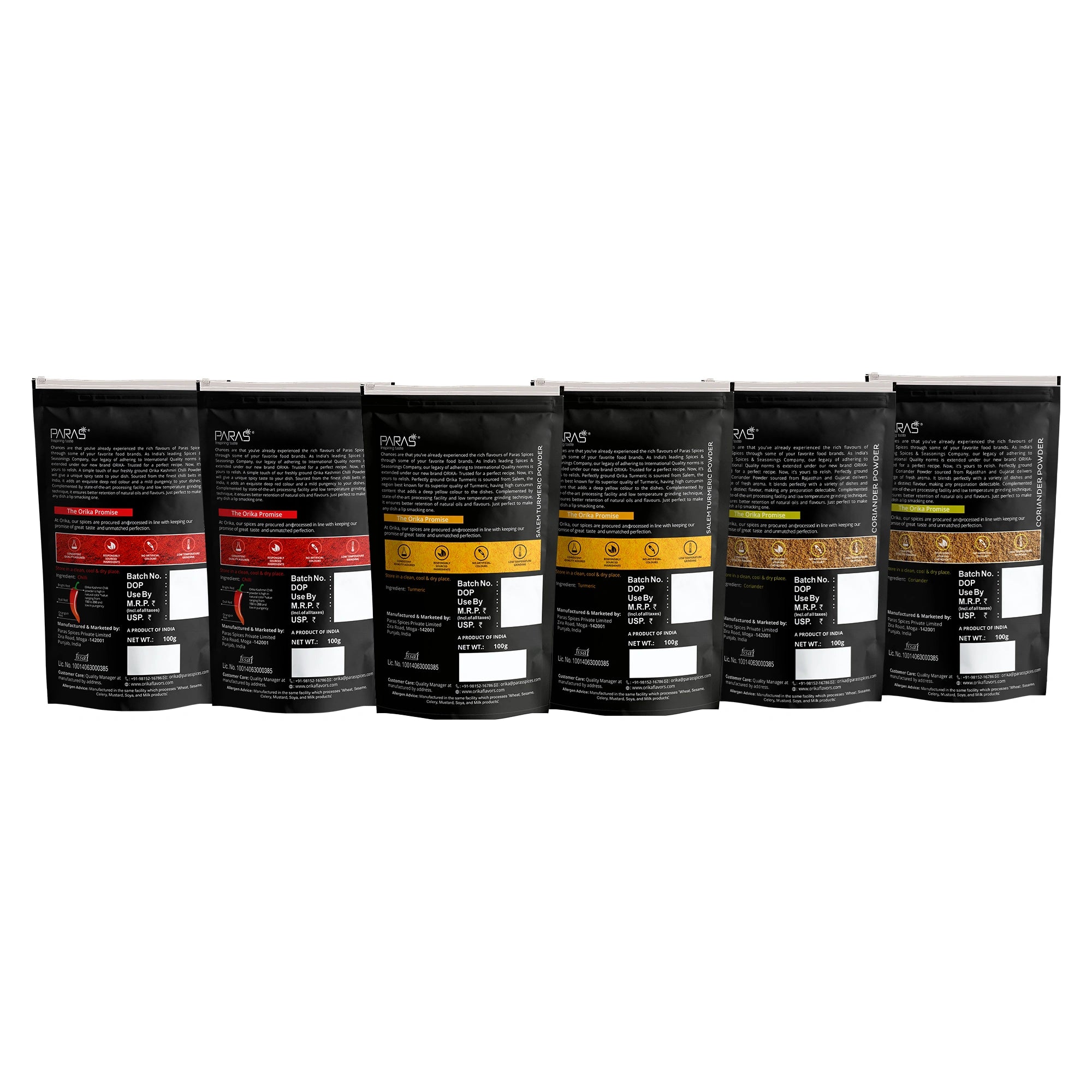 Orika 3-in-1 Kitchen Essential Combo (Pack of 6, 100gms each)