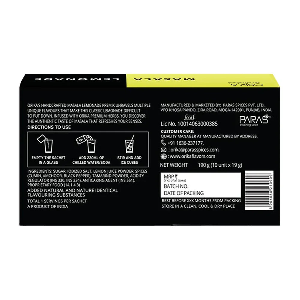 Orika Masala Herbilicious Lemonade | 19g/sachet
