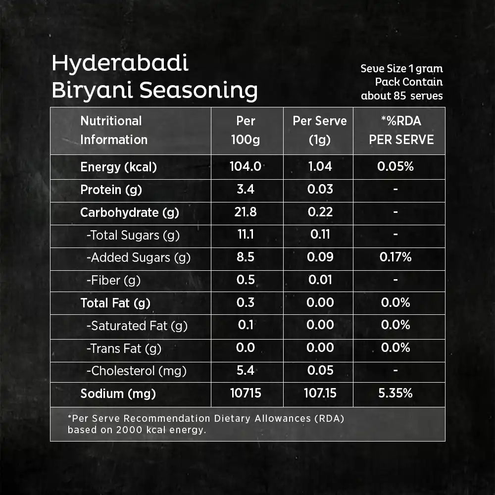 Orika Hyderabadi Biryani Seasoning, 85g