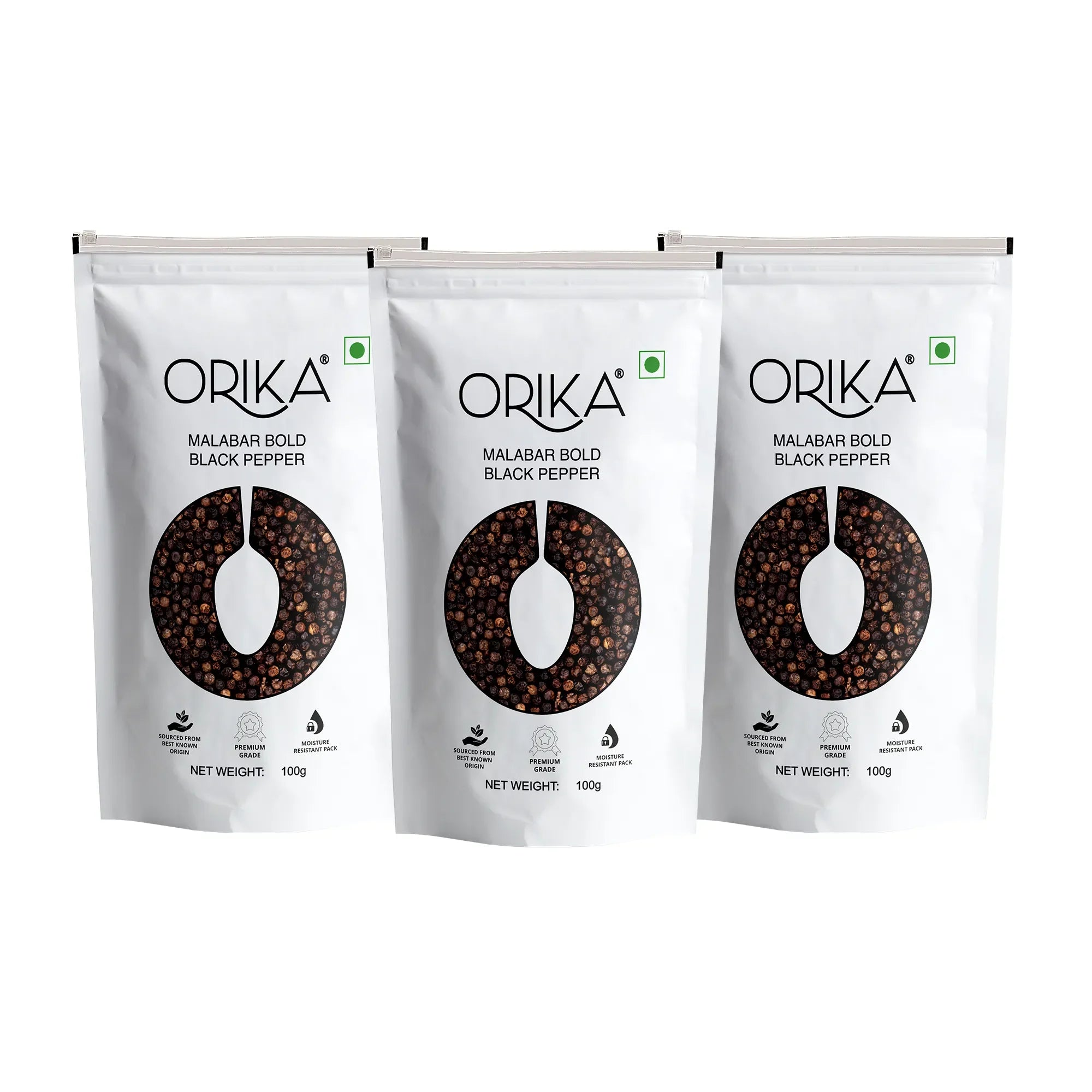 Orika's Malabar Bold Black Pepper | 100g