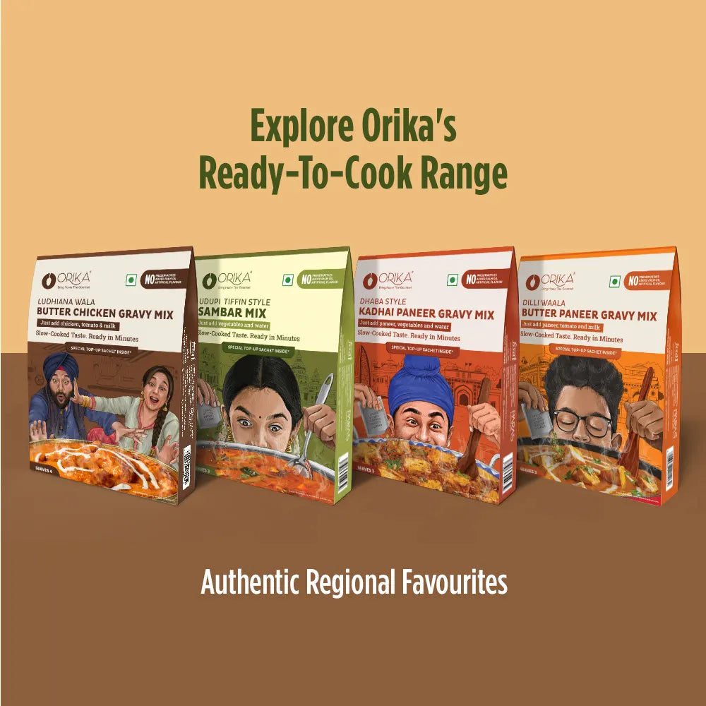 Orika Udupi Tiffin-Style Sambar Mix | Authentic Udupi Sambar | 51g