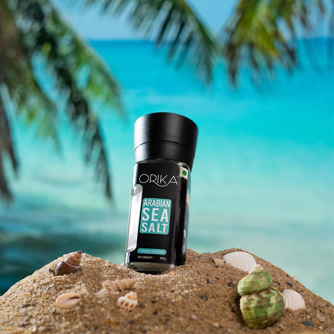Arabian Sea Salt Grinder 100 gm - Orika Spices India