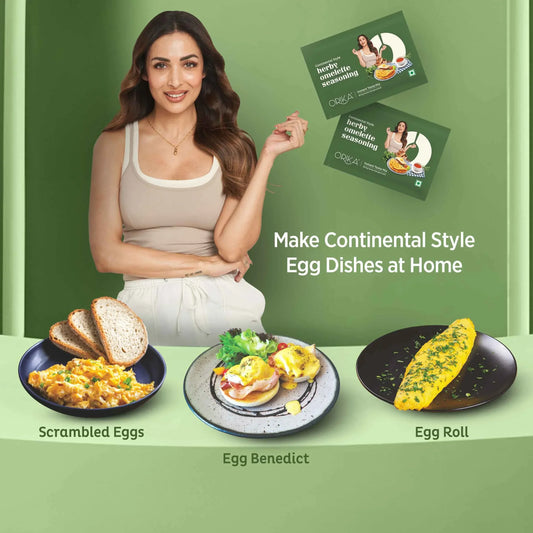 Continental Style Herby Omelette Seasoning-12 single use sachets - Orika Spices India