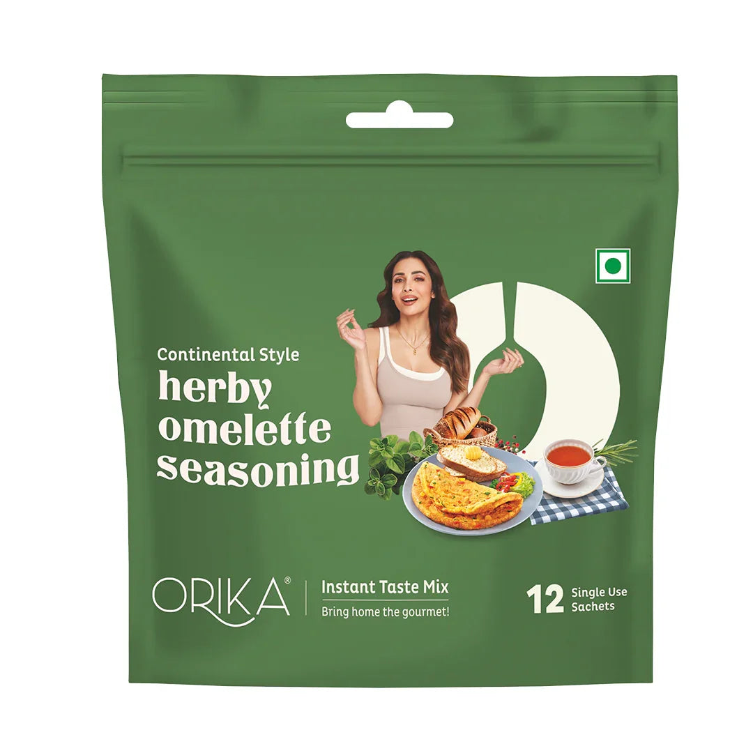 Continental Style Herby Omelette Seasoning-12 single use sachets - Orika Spices India
