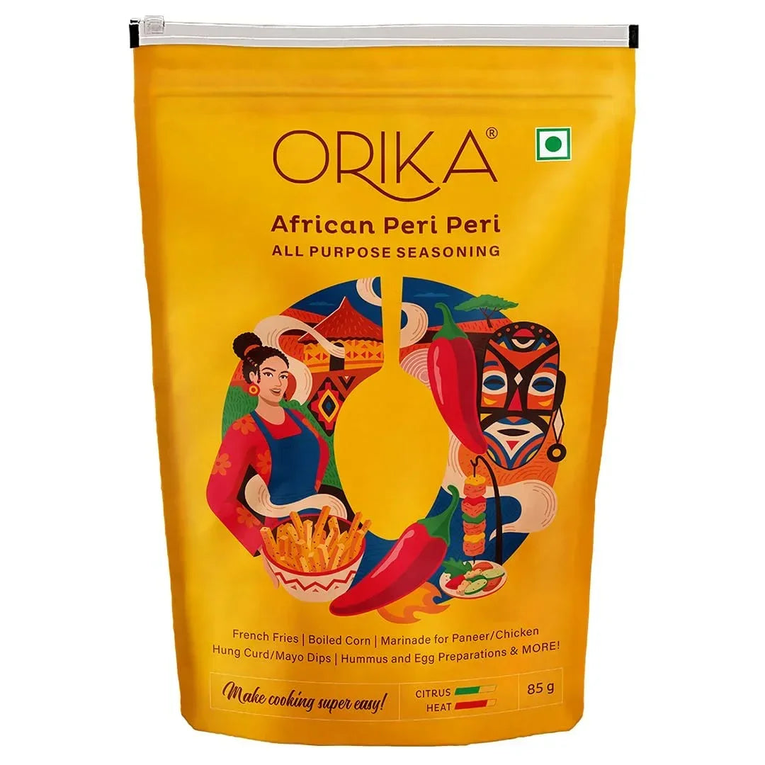 Orika African Peri Peri All Purpose Seasoning, Pack of 2, 85g each - Orika Spices India