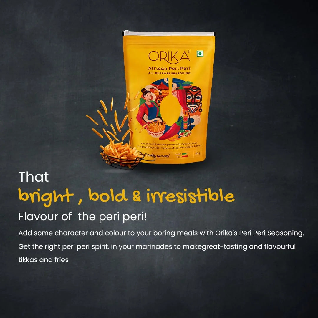 Orika African Peri Peri & Tandoori All Purpose Seasoning Marinade Combo 170 Gm - Orika Spices India