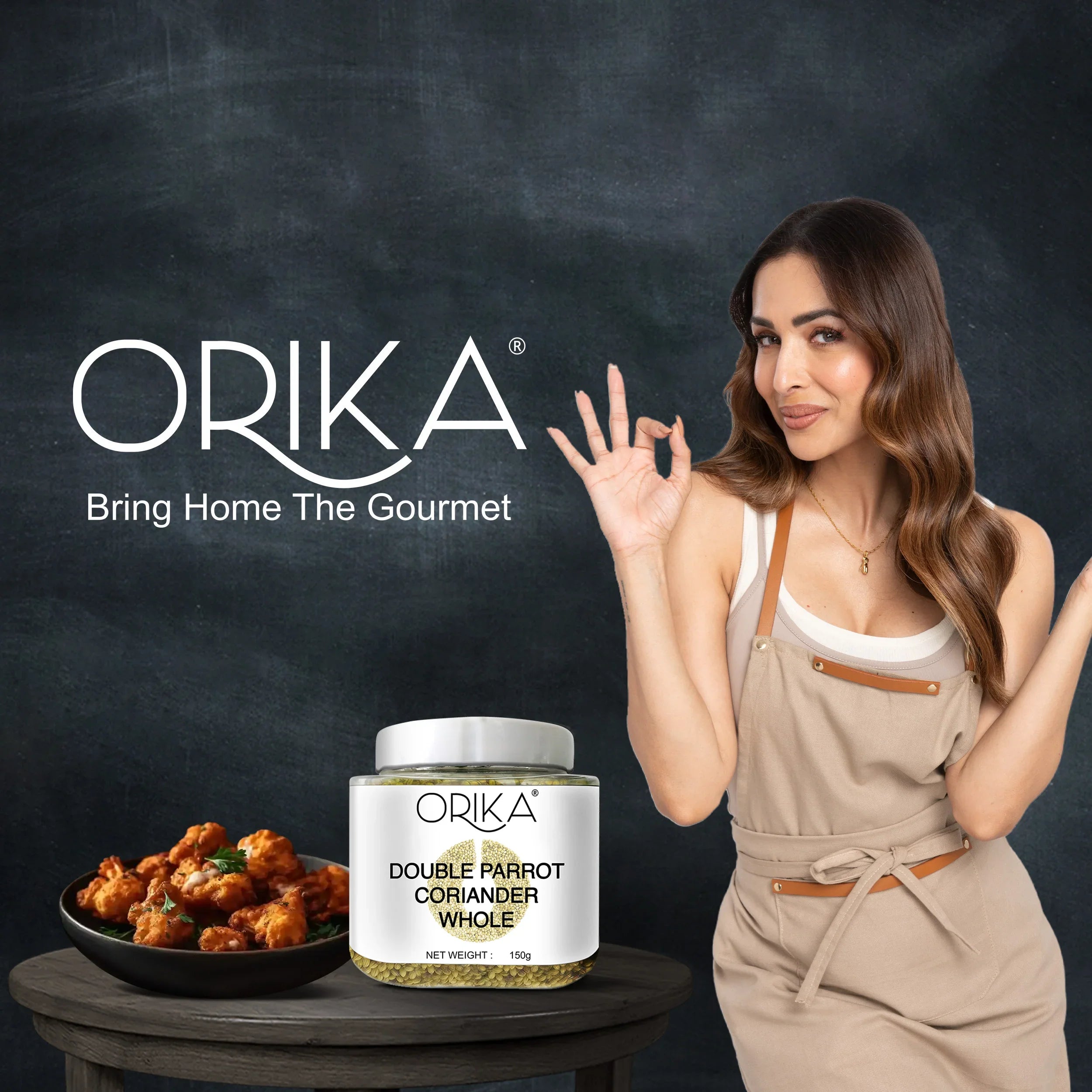 Orika Double Parrot Coriander Whole, 150gm - Orika Spices India