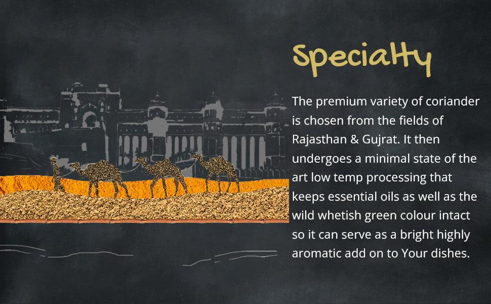 Orika Everyday kitchen essential (Malabar Black Pepper Powder, Salem Turmeric Powder, Coriander Powder), (Pack of 3, 100gms each) - Orika Spices India