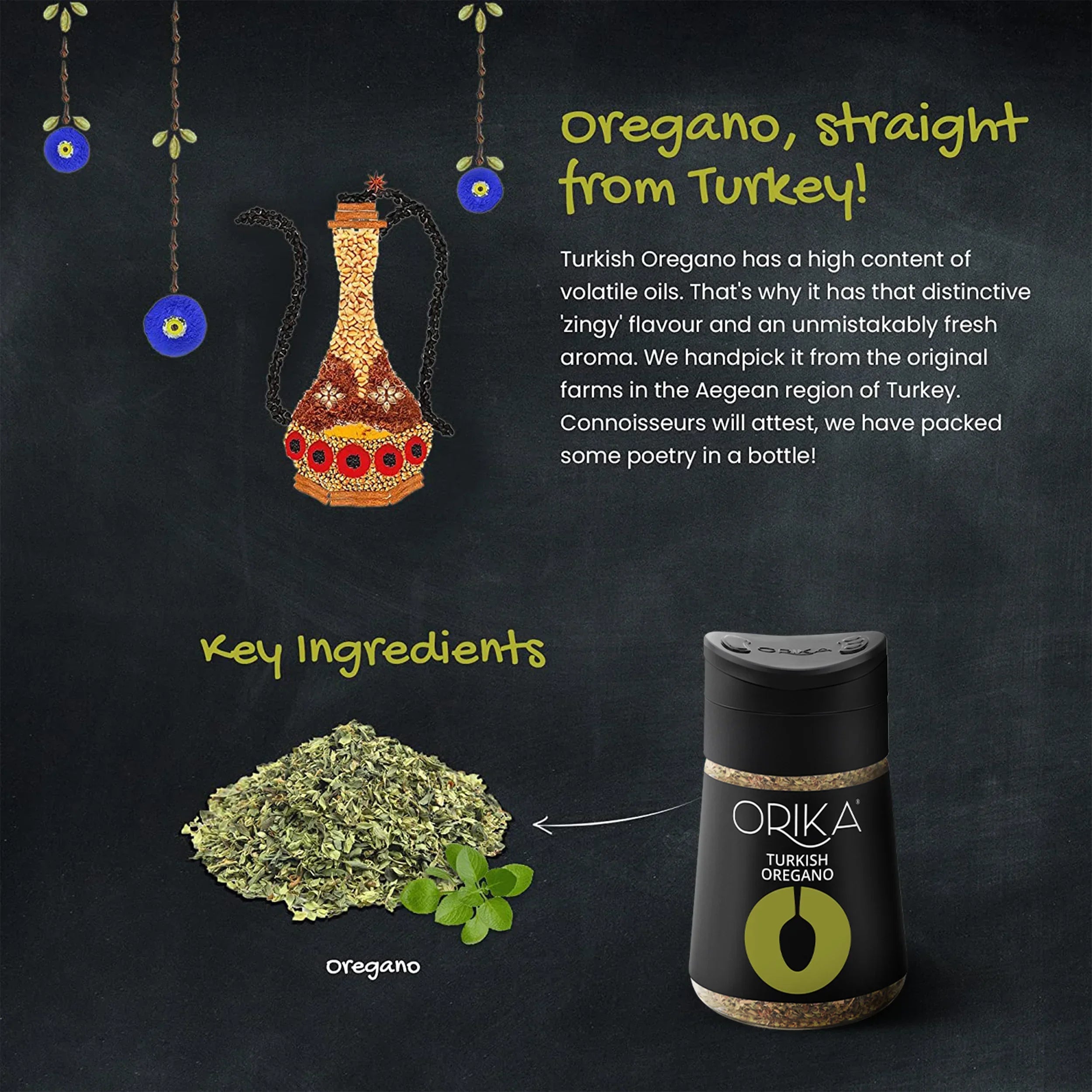 Orika Gourment Combo of Gourmet Herb Mix and Turkish Oregano - Orika Spices India