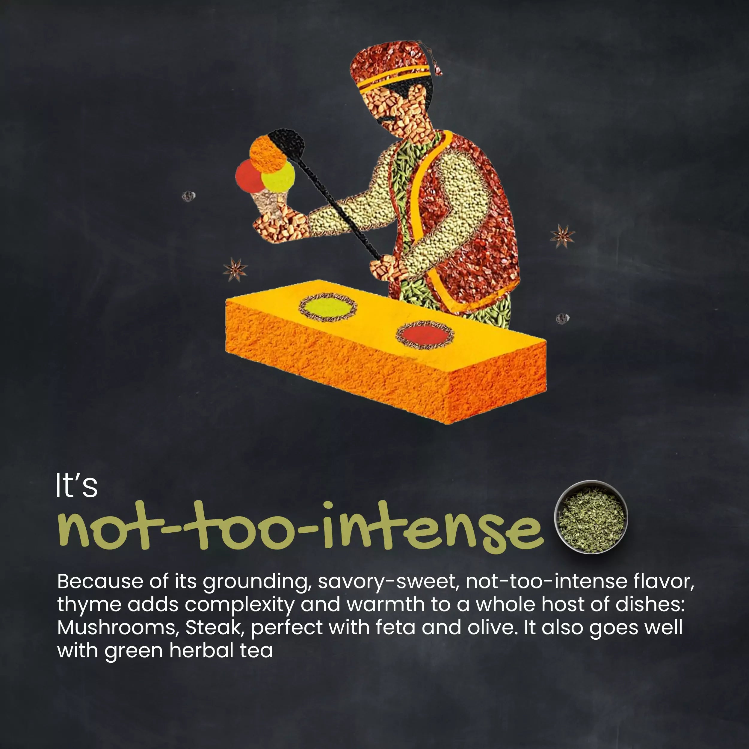 Orika Gourmet Herbs Sprinkler Combo (Gourmet Herb Mix + Turkish Thyme + Turkish Oregano) - Orika Spices India