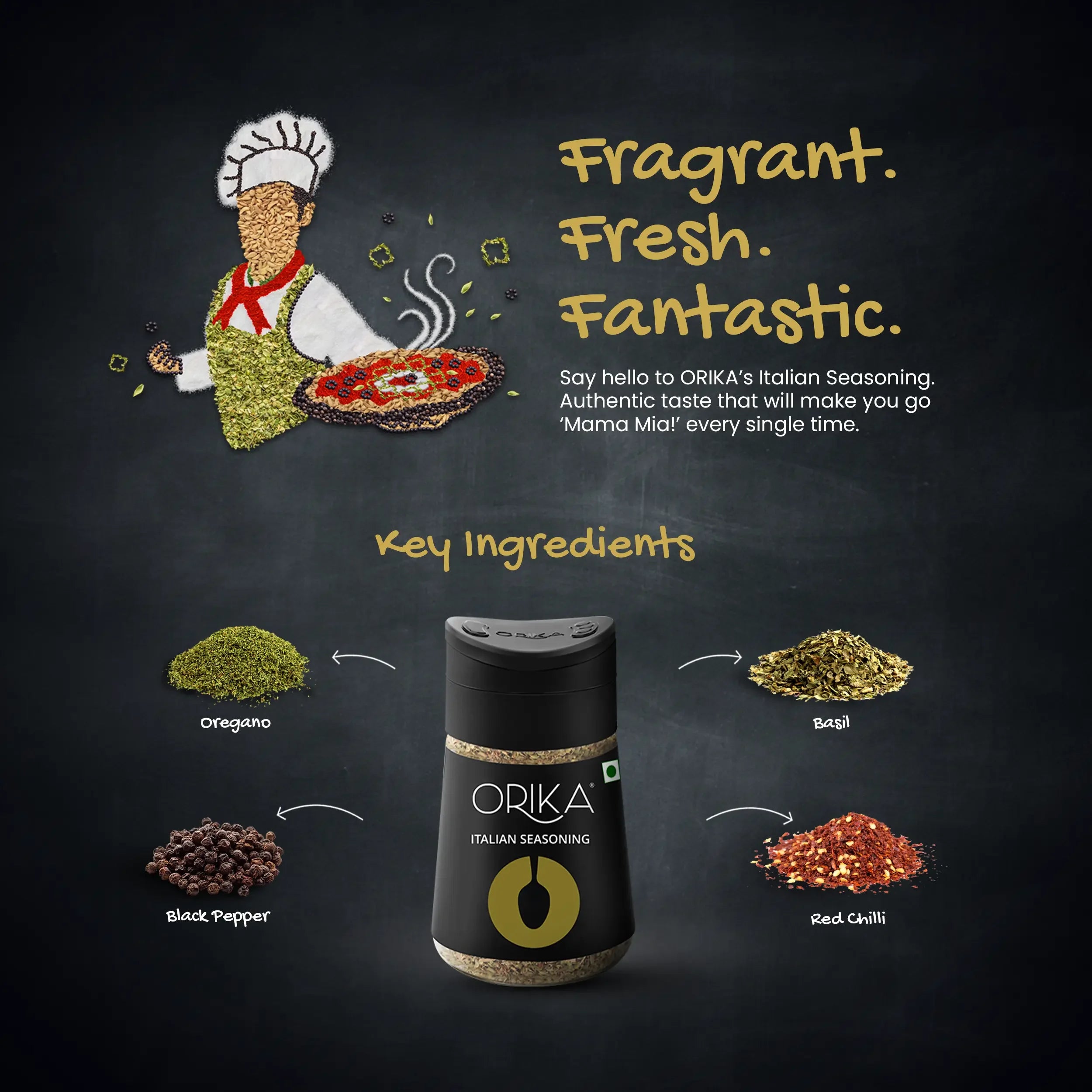 Orika Gourmet Sprinkler Gift Box (Pack of 4) - Orika Spices India