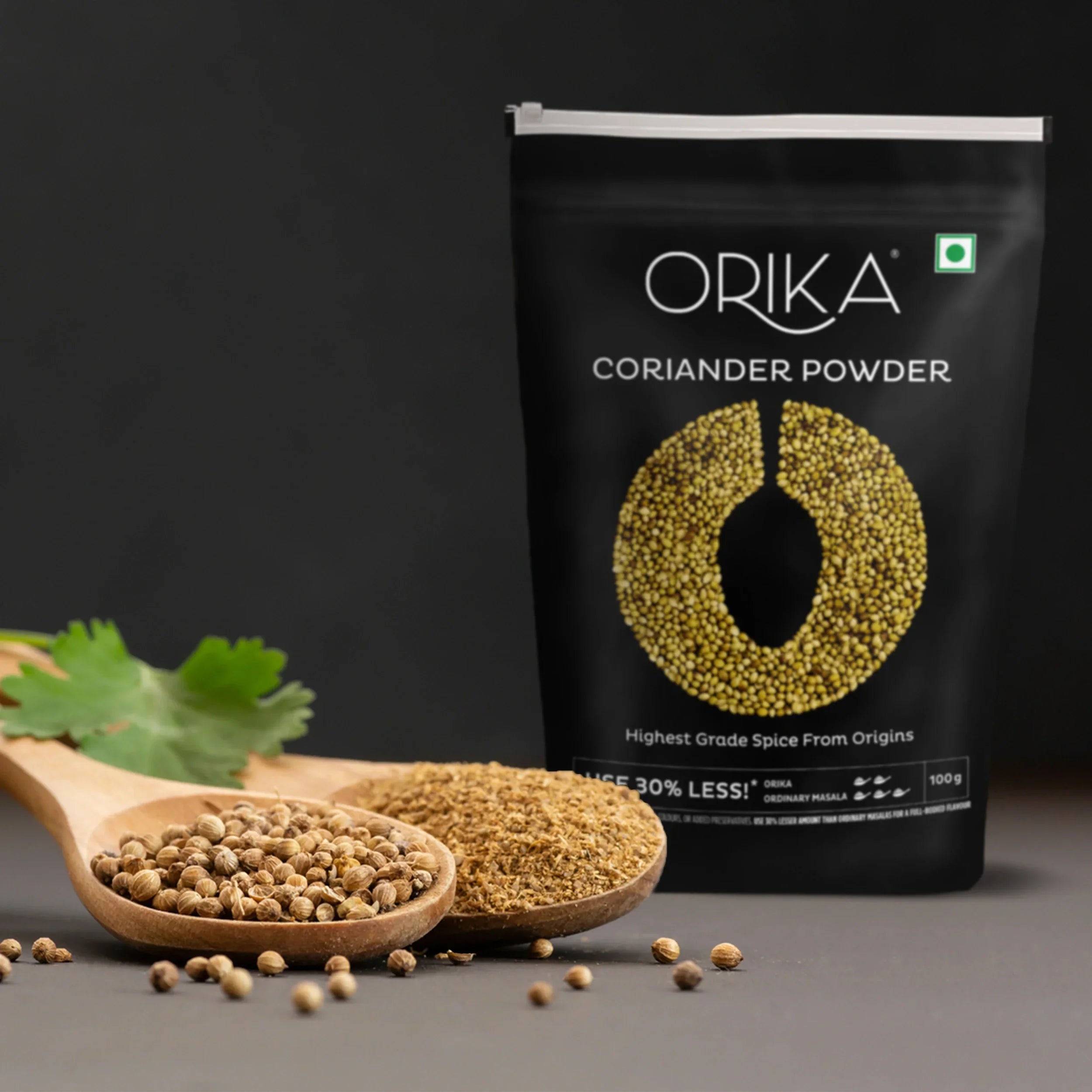 Orika Indian Essential Combo (Sambhar Masala 100g + Coriander Powder 100g + Amchoor Powder 100g) ( Pack of 3) - Orika Spices India