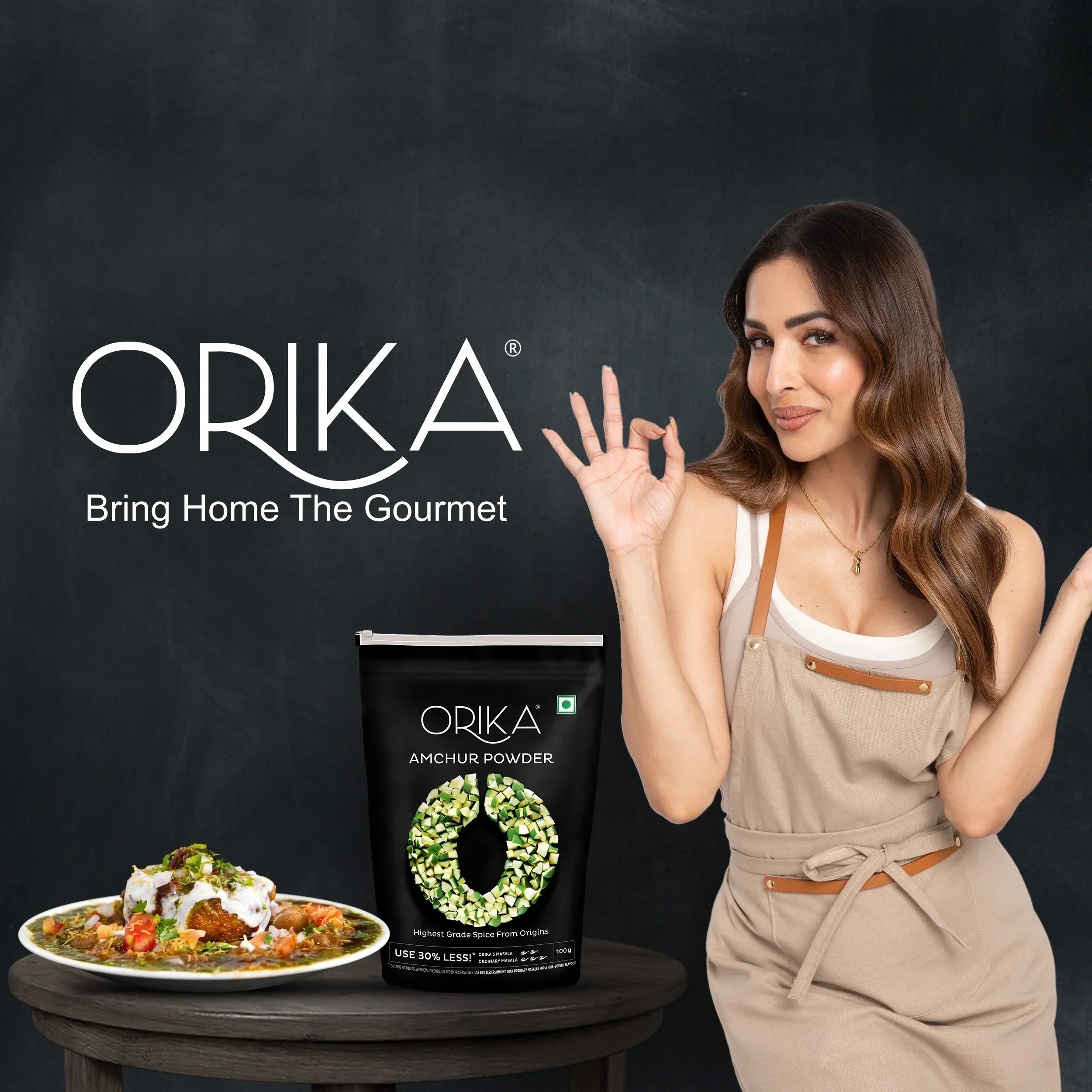 Orika Indian Essential Combo (Sambhar Masala 100g + Coriander Powder 100g + Amchoor Powder 100g) ( Pack of 3) - Orika Spices India