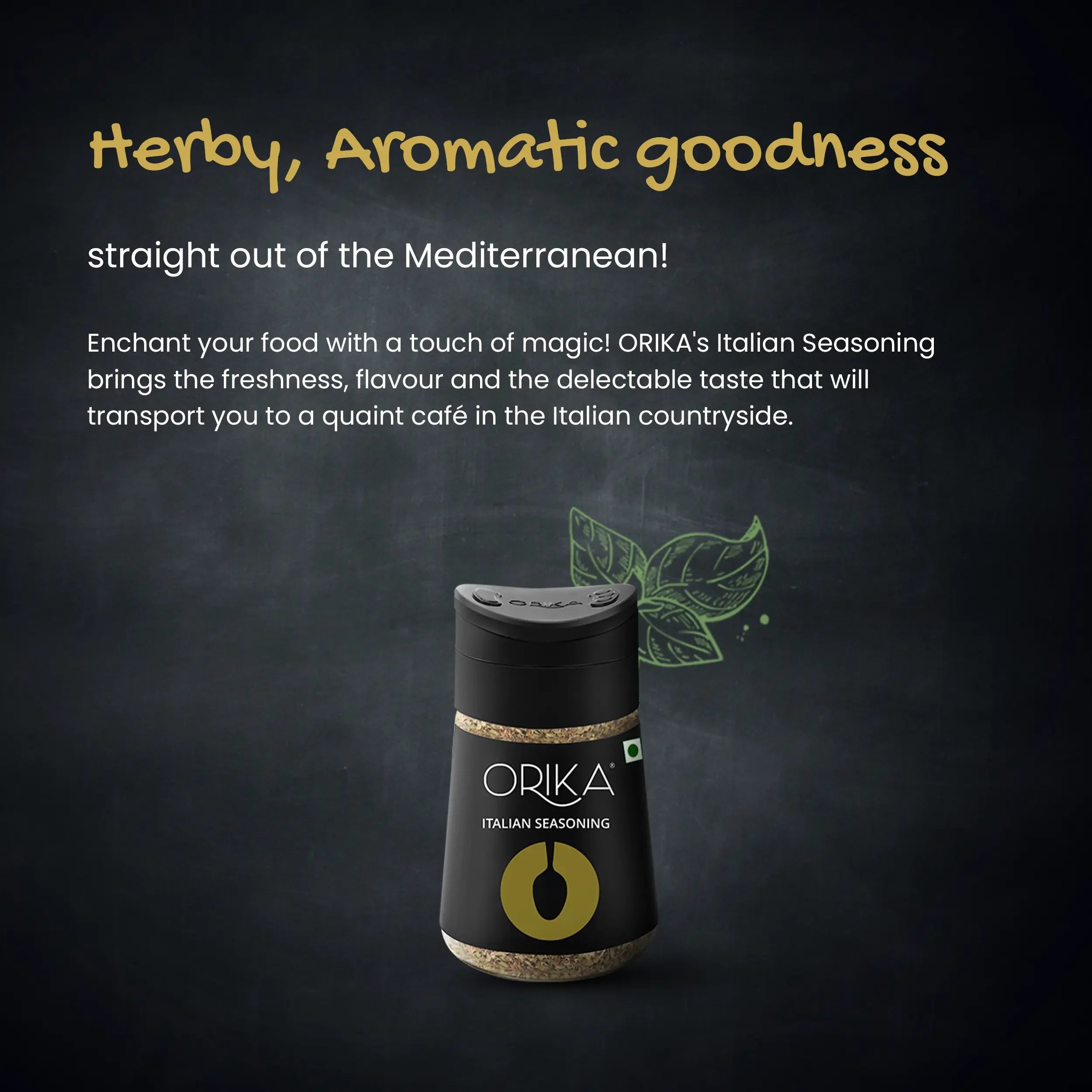 Orika Italian Table Combo (2 Italian Seasoning (75 g/each) & 1 Red Chilli Flakes (50 g)) - Orika Spices India