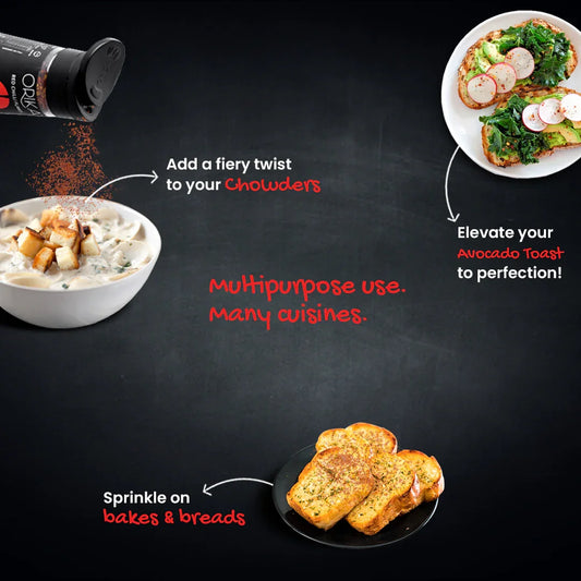 Orika Italian Table Combo (2 Italian Seasoning (75 g/each) & 1 Red Chilli Flakes (50 g)) - Orika Spices India