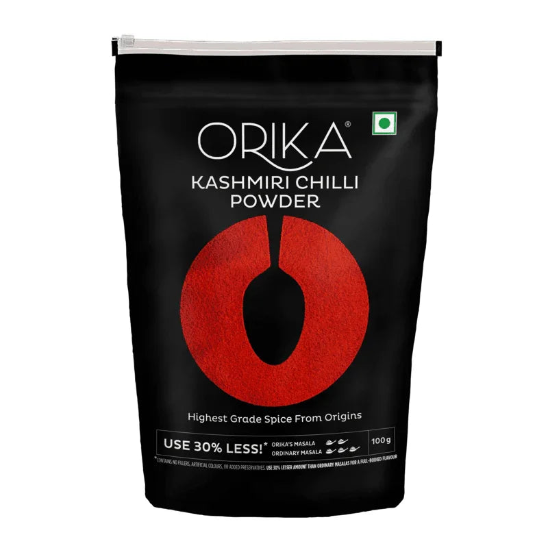 Orika Kashmiri Chilli Powder, 100gm - Orika Spices India