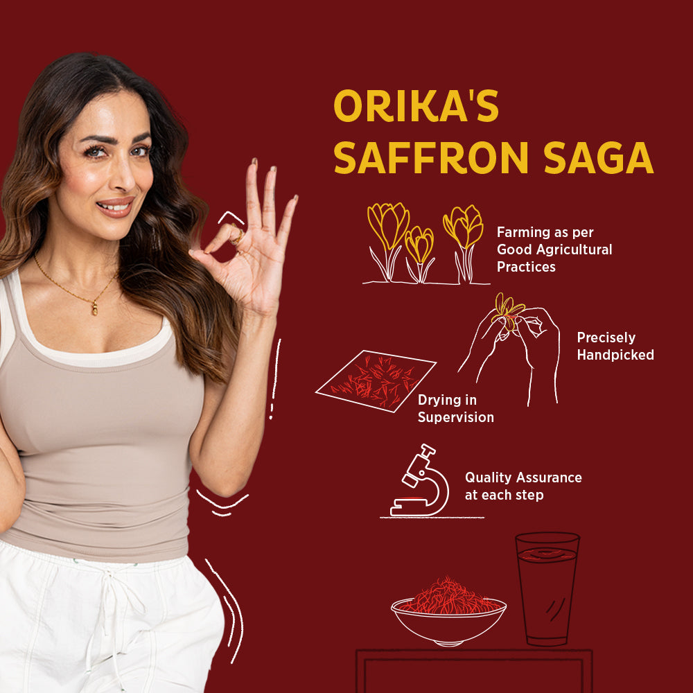 Orika Kashmiri Pampore Saffron .5 Gm - Orika Spices India