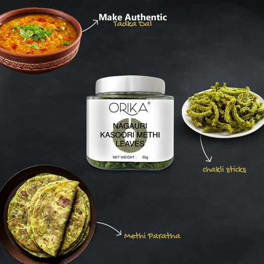 Orika Kasoori Methi Whole, 50gm - Orika Spices India