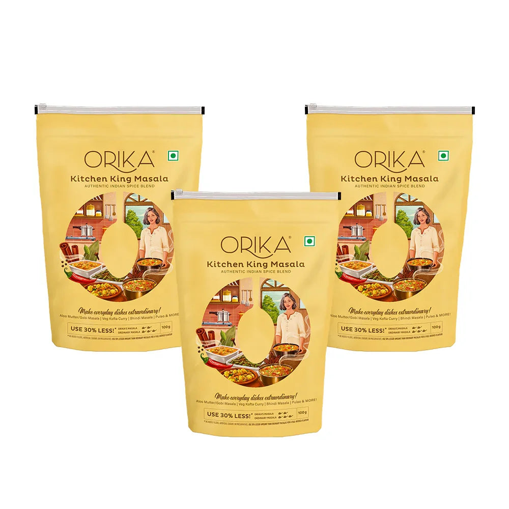 Orika Kitchen King Masala Combo (Pack of 3, 100gms each) - Orika Spices India