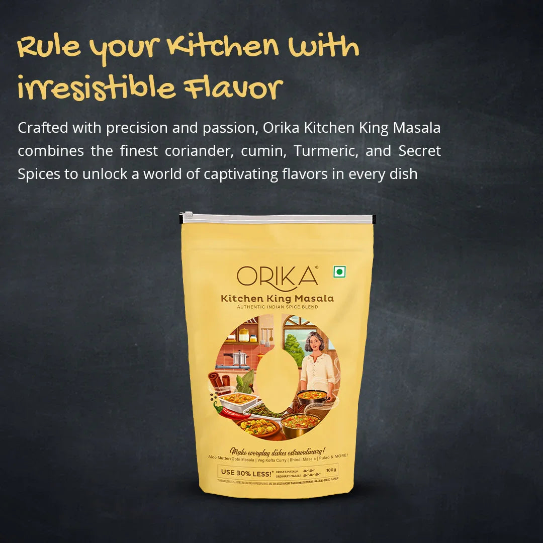 Orika Kitchen King Masala Combo (Pack of 3, 100gms each) - Orika Spices India