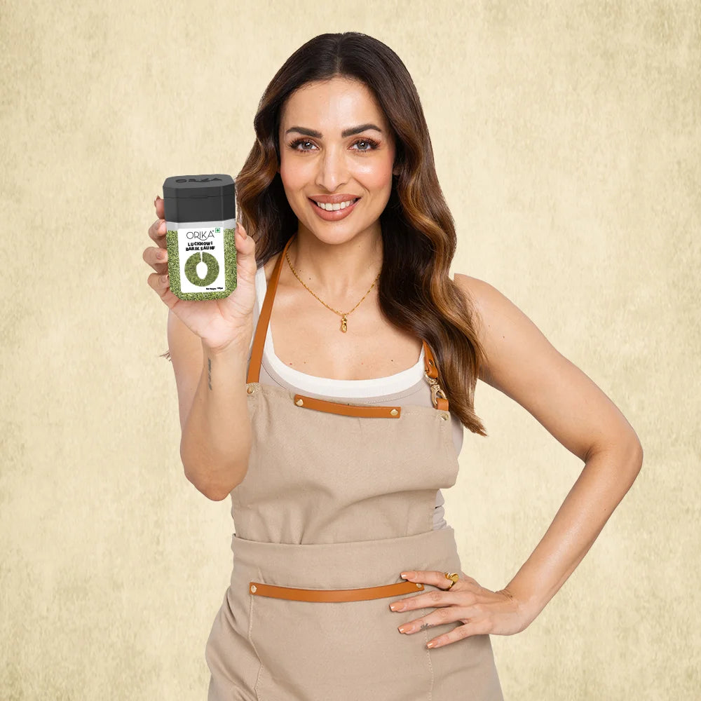 Orika Lucknowi Barik Saunf | Premium Fine Fennel Seeds for Mukhwas, Digestive, Cooking & Mouth Freshener | Aromatic & Flavourful – 100g Jar - Orika Spices India