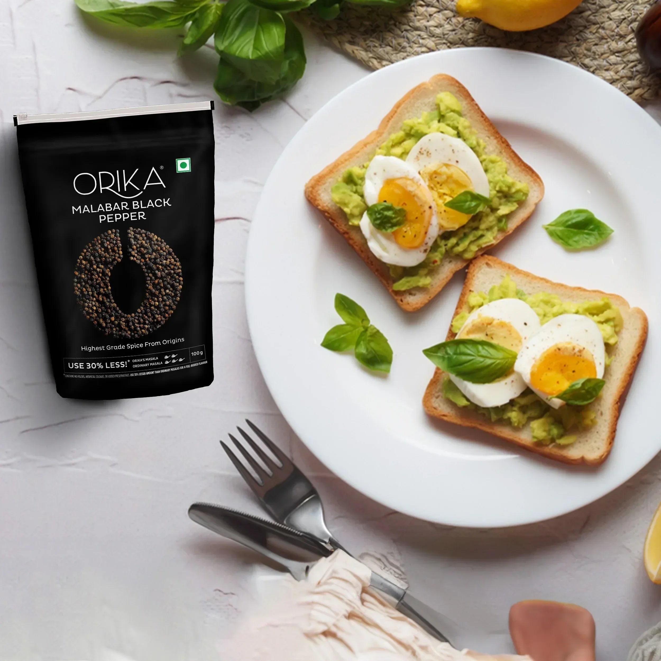 Orika Malabar Pepper Powder Combo, (Pack of 2, 100gms each) - Orika Spices India