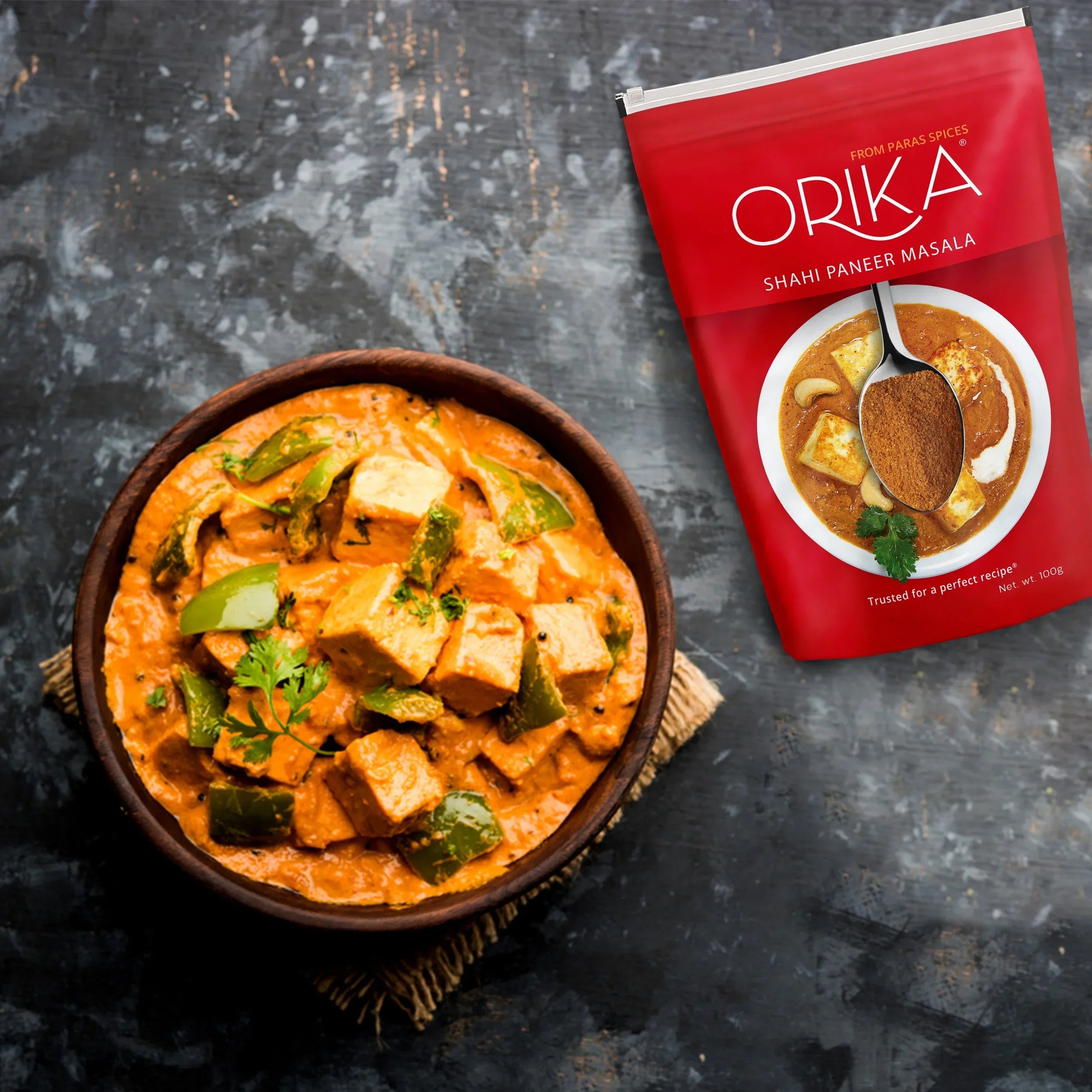 Orika Paneer-Chana Combo (Shahi Paneer Masala, Chana Masala, Kitchen King Masala) (Pack of 3, 100gms each) - Orika Spices India